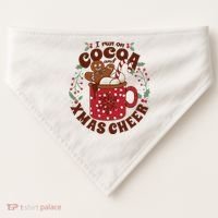 I Run On Cocoa And Xmas Cheer Holiday Christmas USA-Made Doggie Bandana thumb 0
