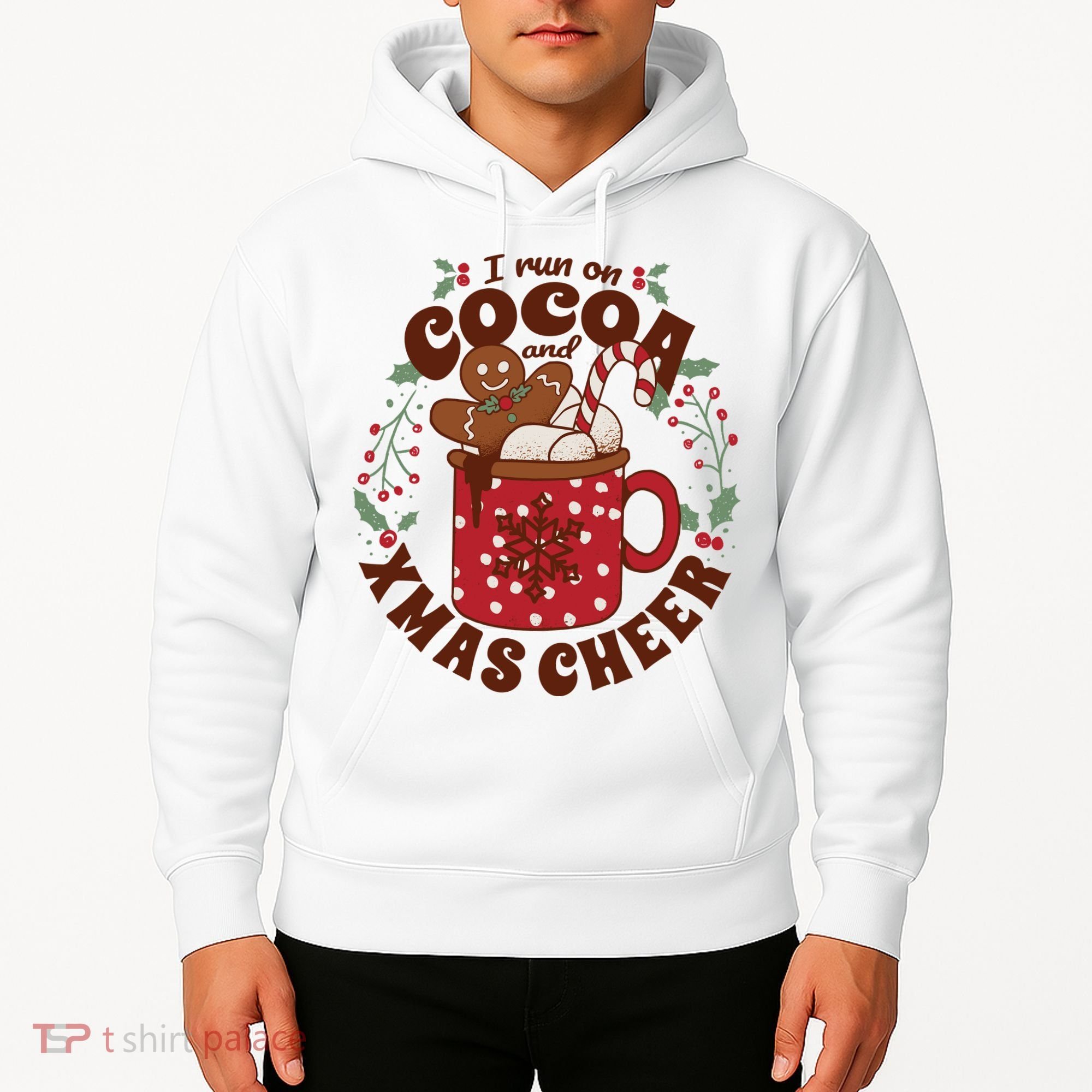 I Run On Cocoa And Xmas Cheer Holiday Christmas Hoodie