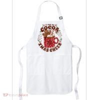 I Run On Cocoa And Xmas Cheer Holiday Christmas Apron thumb 0