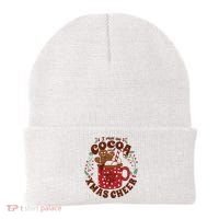 I Run On Cocoa And Xmas Cheer Holiday Christmas Beanie thumb 0