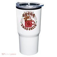 I Run On Cocoa And Xmas Cheer Holiday Christmas Tumbler thumb 0