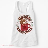I Run On Cocoa And Xmas Cheer Holiday Christmas Women's Tank Top thumb 0