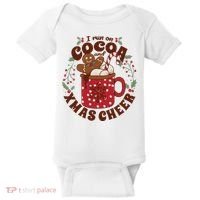 I Run On Cocoa And Xmas Cheer Holiday Christmas Baby Bodysuit thumb 0