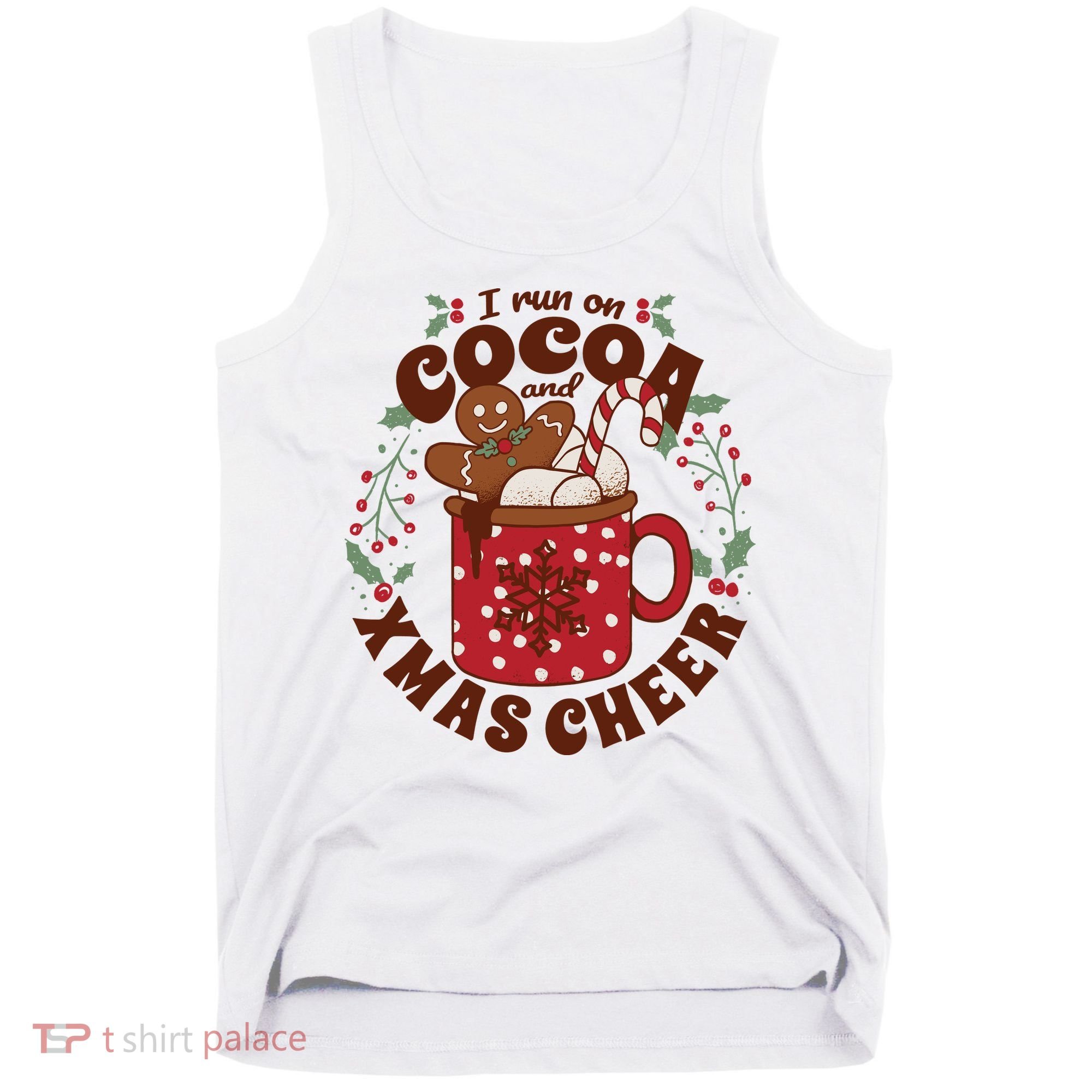 I Run On Cocoa And Xmas Cheer Holiday Christmas Tank Top