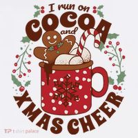 I Run On Cocoa And Xmas Cheer Holiday Christmas Visor thumb 3