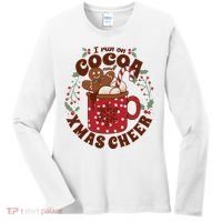 I Run On Cocoa And Xmas Cheer Holiday Christmas Women's Long Sleeve Shirt thumb 0