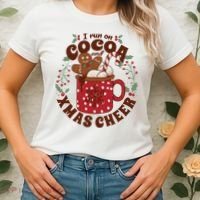 I Run On Cocoa And Xmas Cheer Holiday Christmas Women's T-Shirt thumb 2