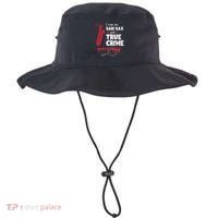 I Run On Bari Sax And True Crime Baritone Saxophonist Bucket Hat thumb 0