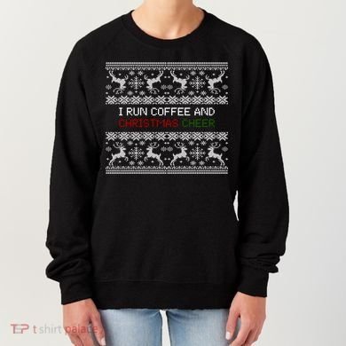 I Run On Coffee And Christmas Cheer Women's Sweatshirt