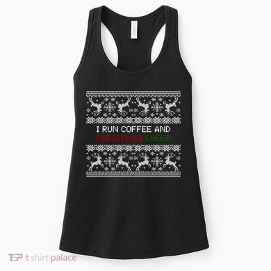 I Run On Coffee And Christmas Cheer Women's Tank Top