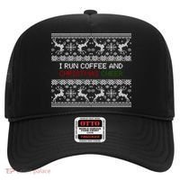 I Run On Coffee And Christmas Cheer Hat thumb 0