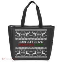 I Run On Coffee And Christmas Cheer Tote Bag thumb 0