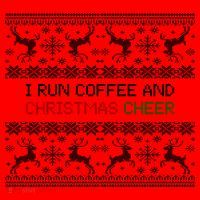 I Run On Coffee And Christmas Cheer Santa Hat thumb 1