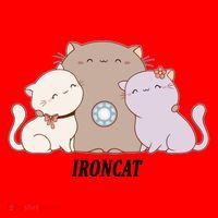 Iron Cat Family Santa Hat thumb 1