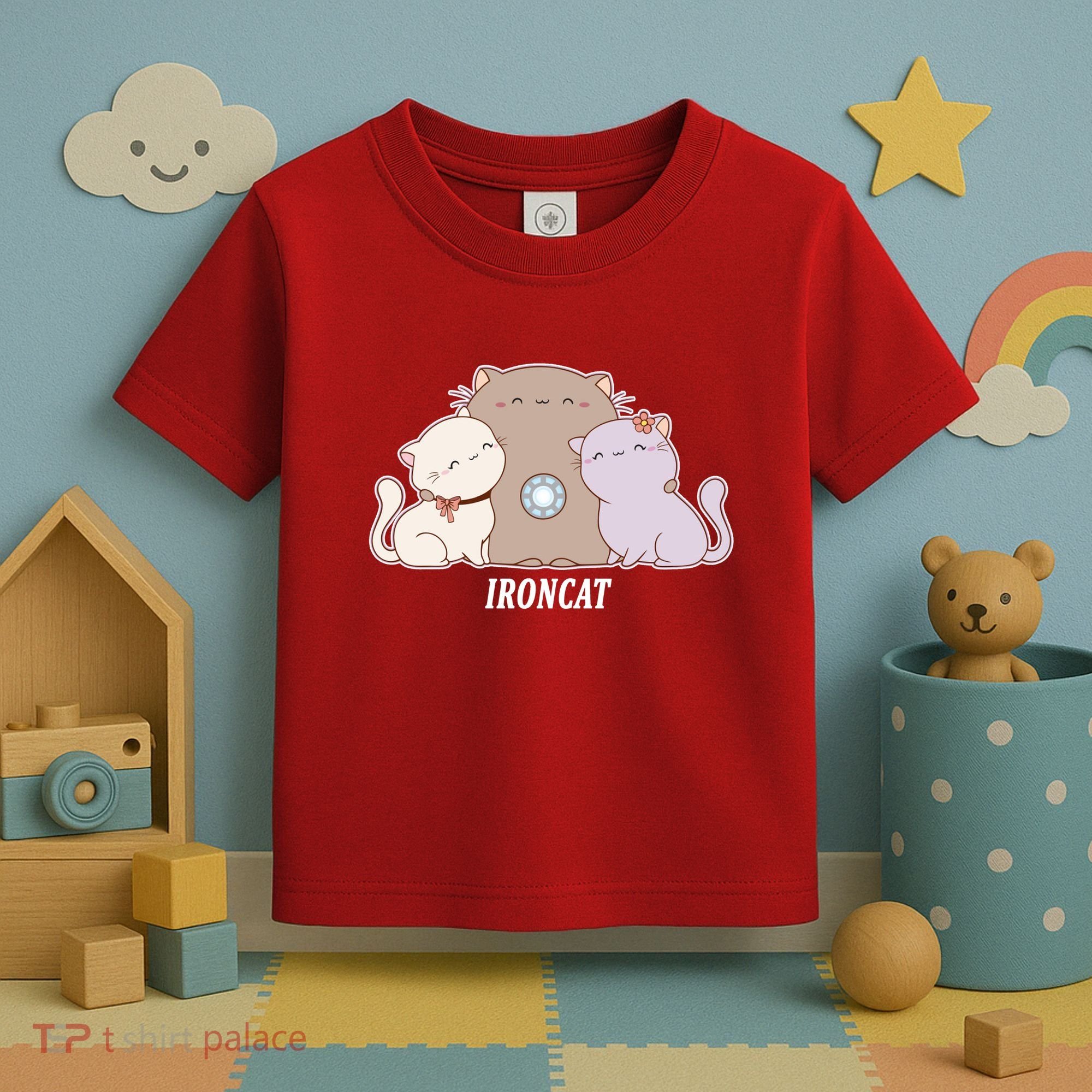 Iron Cat Family Toddler T-Shirt