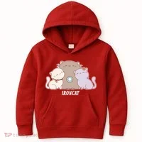 Iron Cat Family Kids Hoodie thumb 0