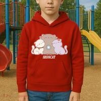 Iron Cat Family Kids Hoodie thumb 2