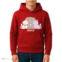 Iron Cat Family Kids Hoodie thumb 4