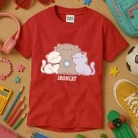 Iron Cat Family Kids T-Shirt thumb 3