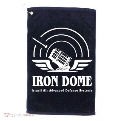 Iron Dome Israeli Air Advance Defense System Golf Towel