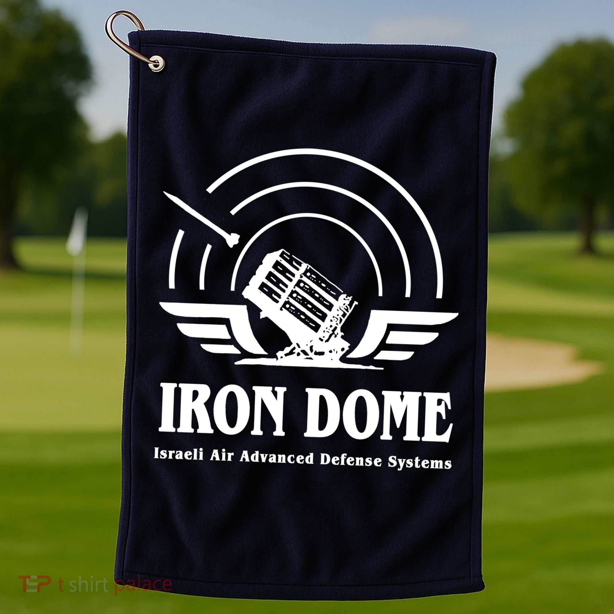 Iron Dome Israeli Air Advance Defense System Golf Towel