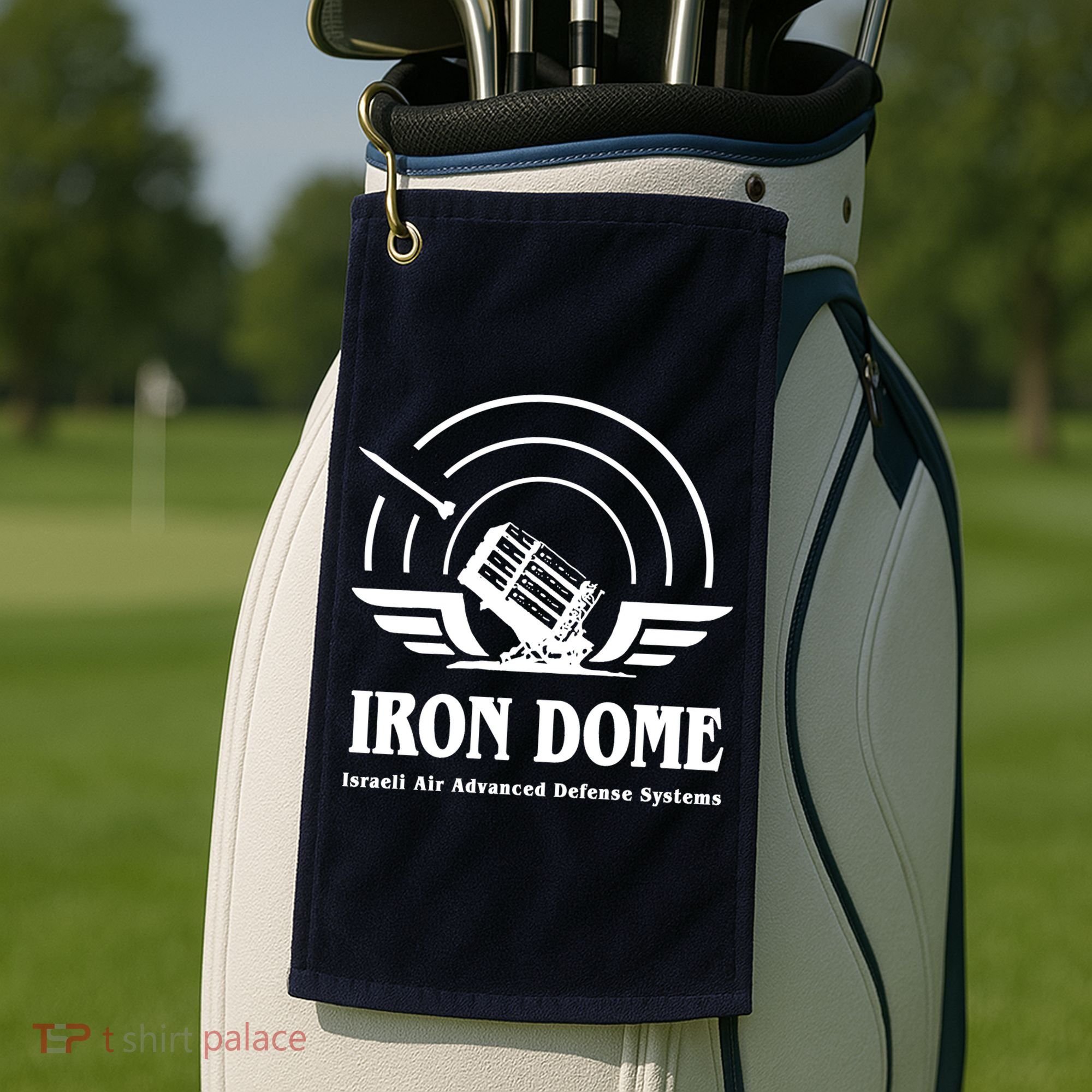 Iron Dome Israeli Air Advance Defense System Golf Towel
