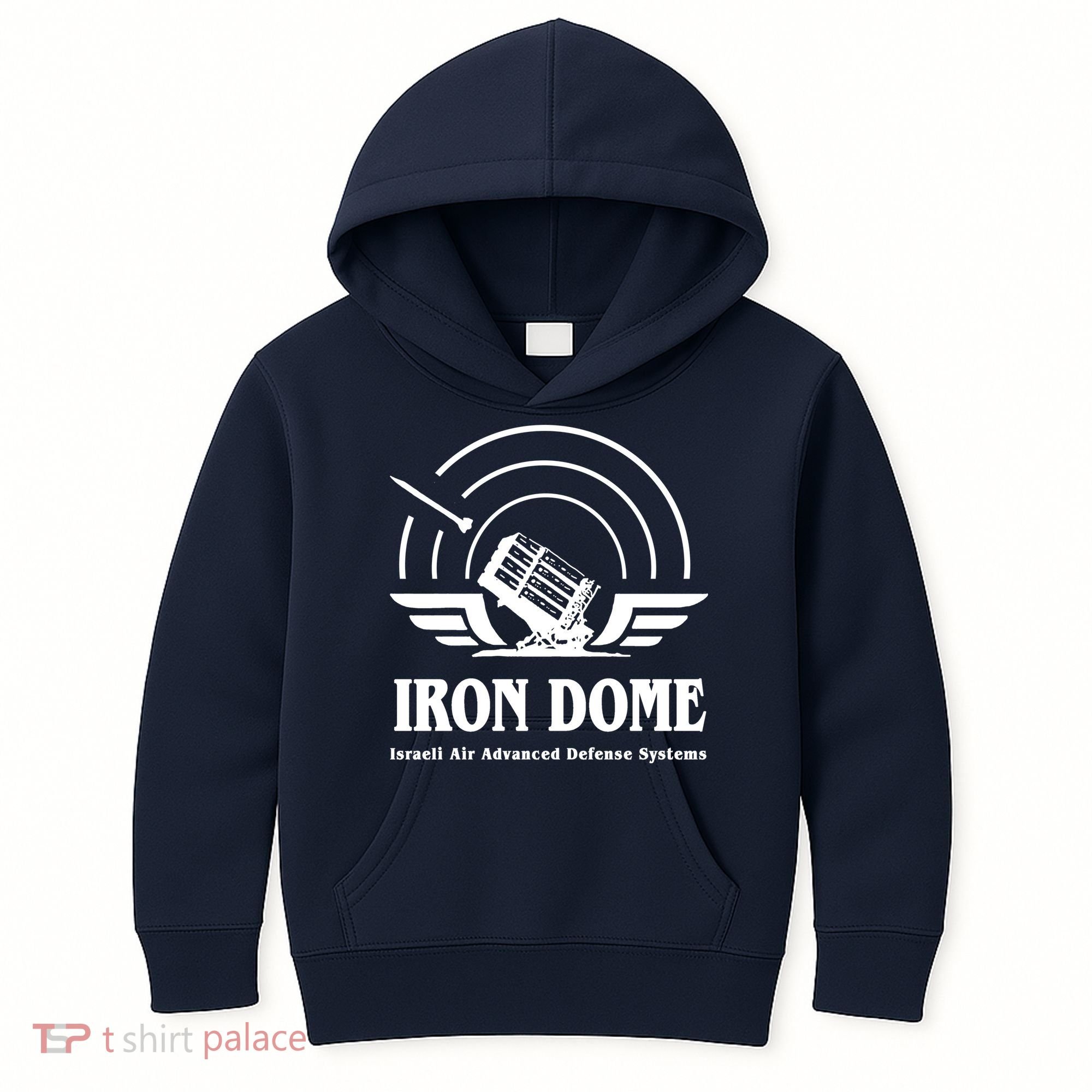 Iron Dome Israeli Air Advance Defense System Kids Hoodie
