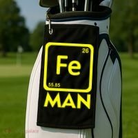 Iron Science Funny Chemistry Fe Periodic Table  Golf Towel thumb 2
