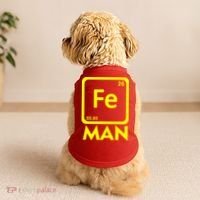 Iron Science Funny Chemistry Fe Periodic Table  Doggie Tank thumb 2