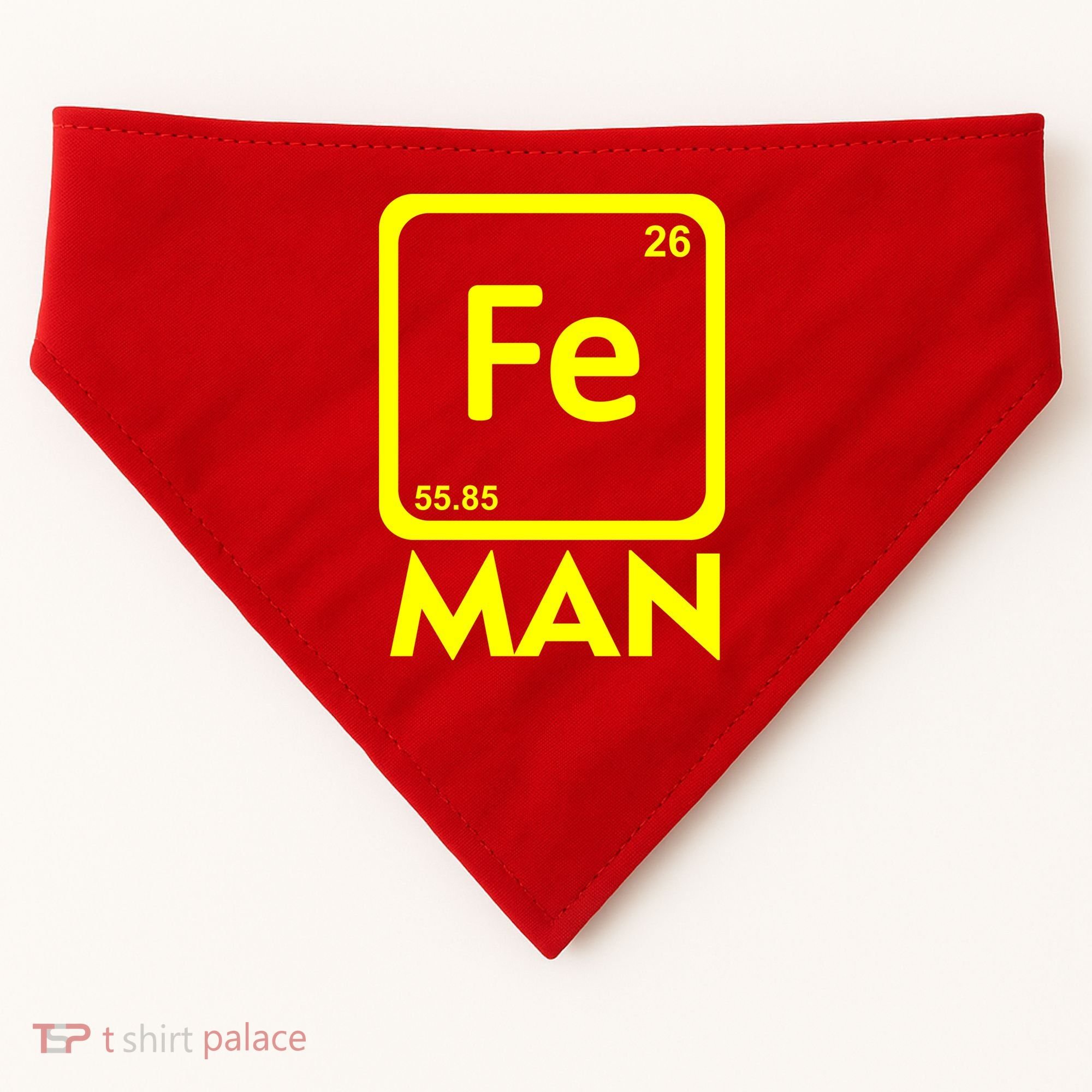 Iron Science Funny Chemistry Fe Periodic Table  USA-Made Doggie Bandana