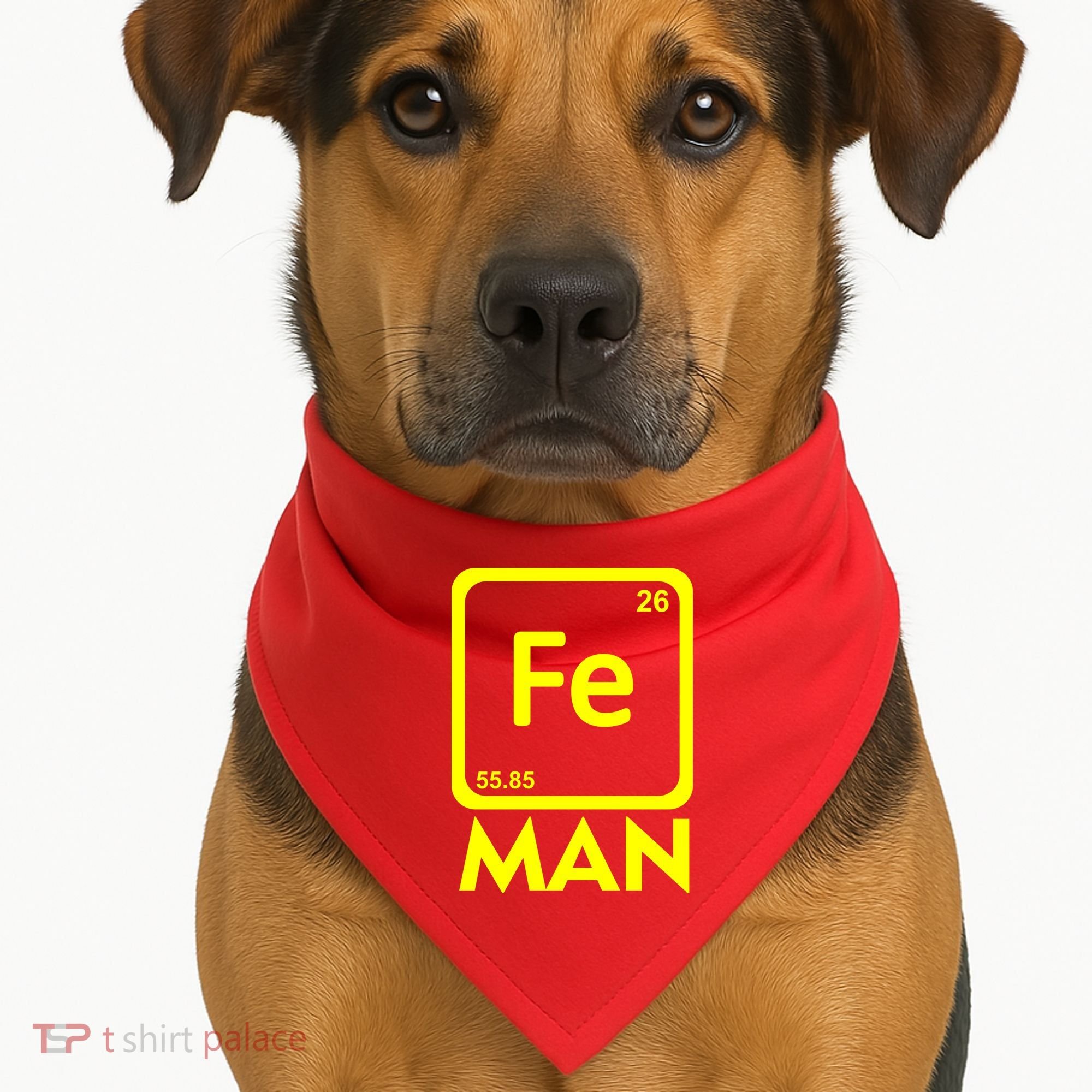 Iron Science Funny Chemistry Fe Periodic Table  USA-Made Doggie Bandana