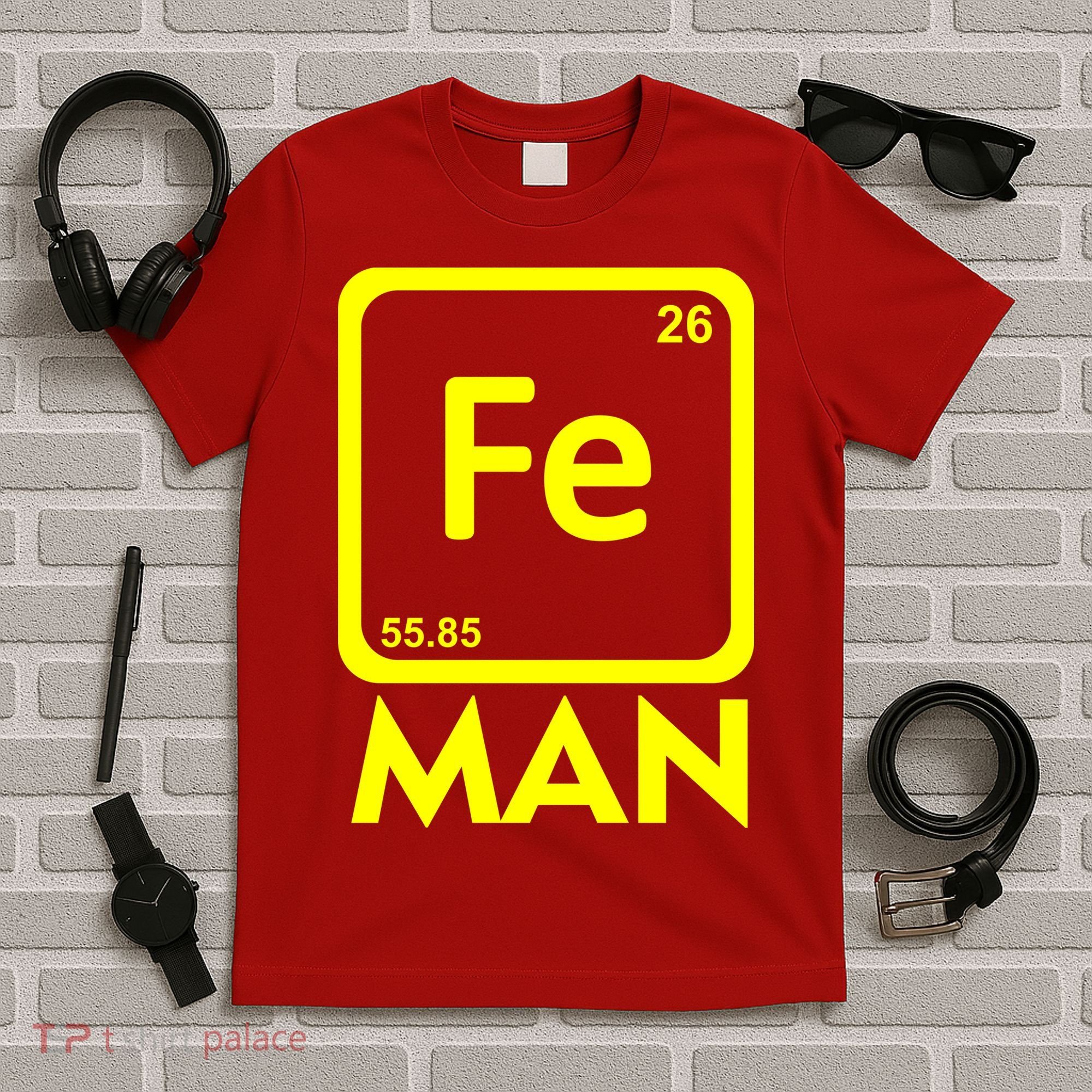 Iron Science Funny Chemistry Fe Periodic Table  T-Shirt