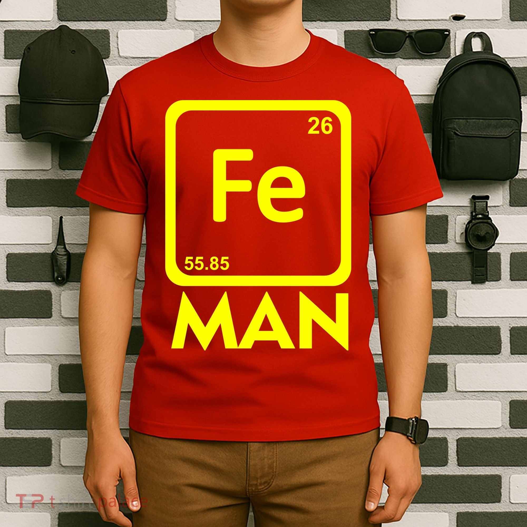 Iron Science Funny Chemistry Fe Periodic Table  T-Shirt