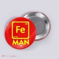 Iron Science Funny Chemistry Fe Periodic Table  Button thumb 0