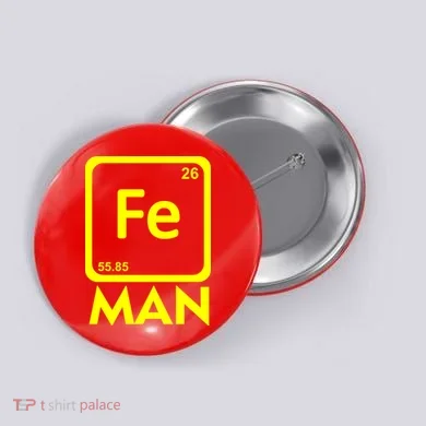 Iron Science Funny Chemistry Fe Periodic Table  Button