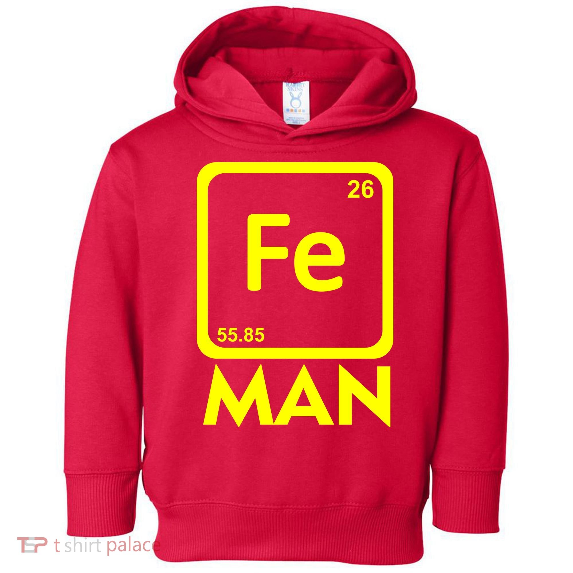 Iron Science Funny Chemistry Fe Periodic Table  Toddler Hoodie