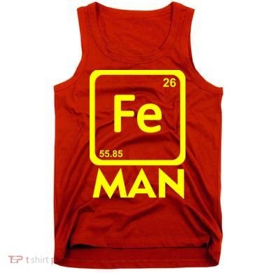 Iron Science Funny Chemistry Fe Periodic Table  Tank Top
