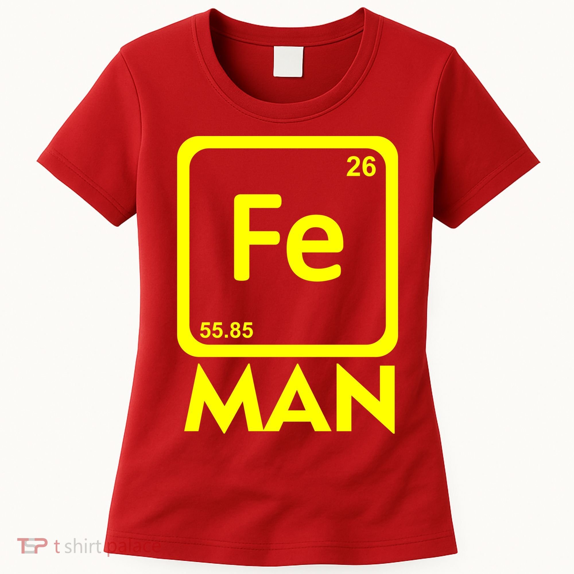 Iron Science Funny Chemistry Fe Periodic Table  Women's T-Shirt