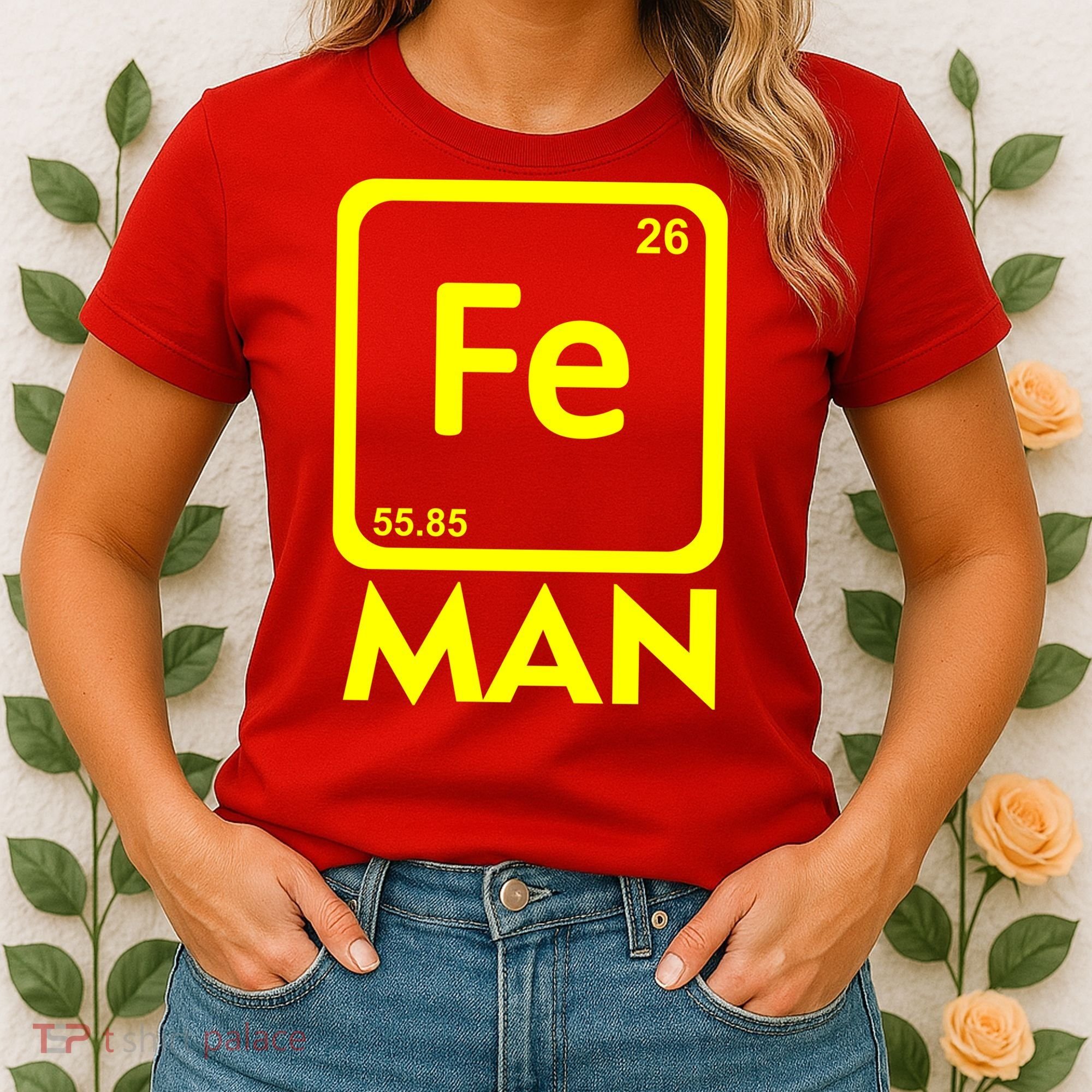 Iron Science Funny Chemistry Fe Periodic Table  Women's T-Shirt