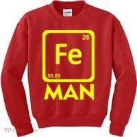 Iron Science Funny Chemistry Fe Periodic Table  Kids Sweatshirt thumb 0