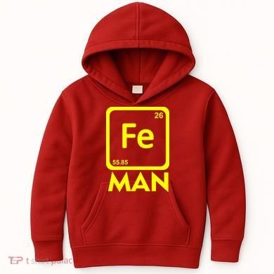 Iron Science Funny Chemistry Fe Periodic Table  Kids Hoodie