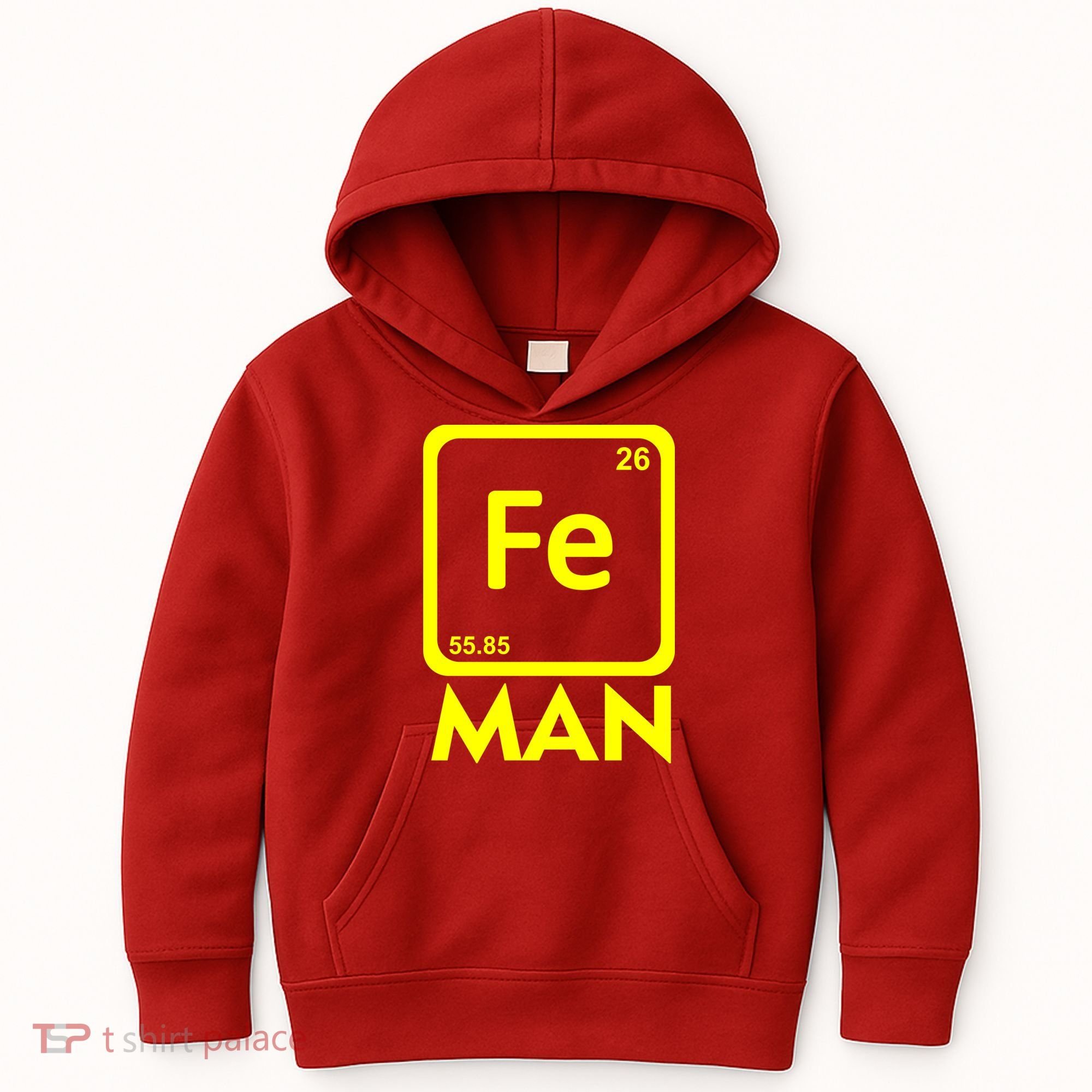 Iron Science Funny Chemistry Fe Periodic Table  Kids Hoodie