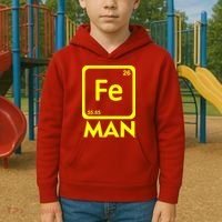 Iron Science Funny Chemistry Fe Periodic Table  Kids Hoodie thumb 2