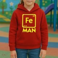 Iron Science Funny Chemistry Fe Periodic Table  Kids Hoodie thumb 3