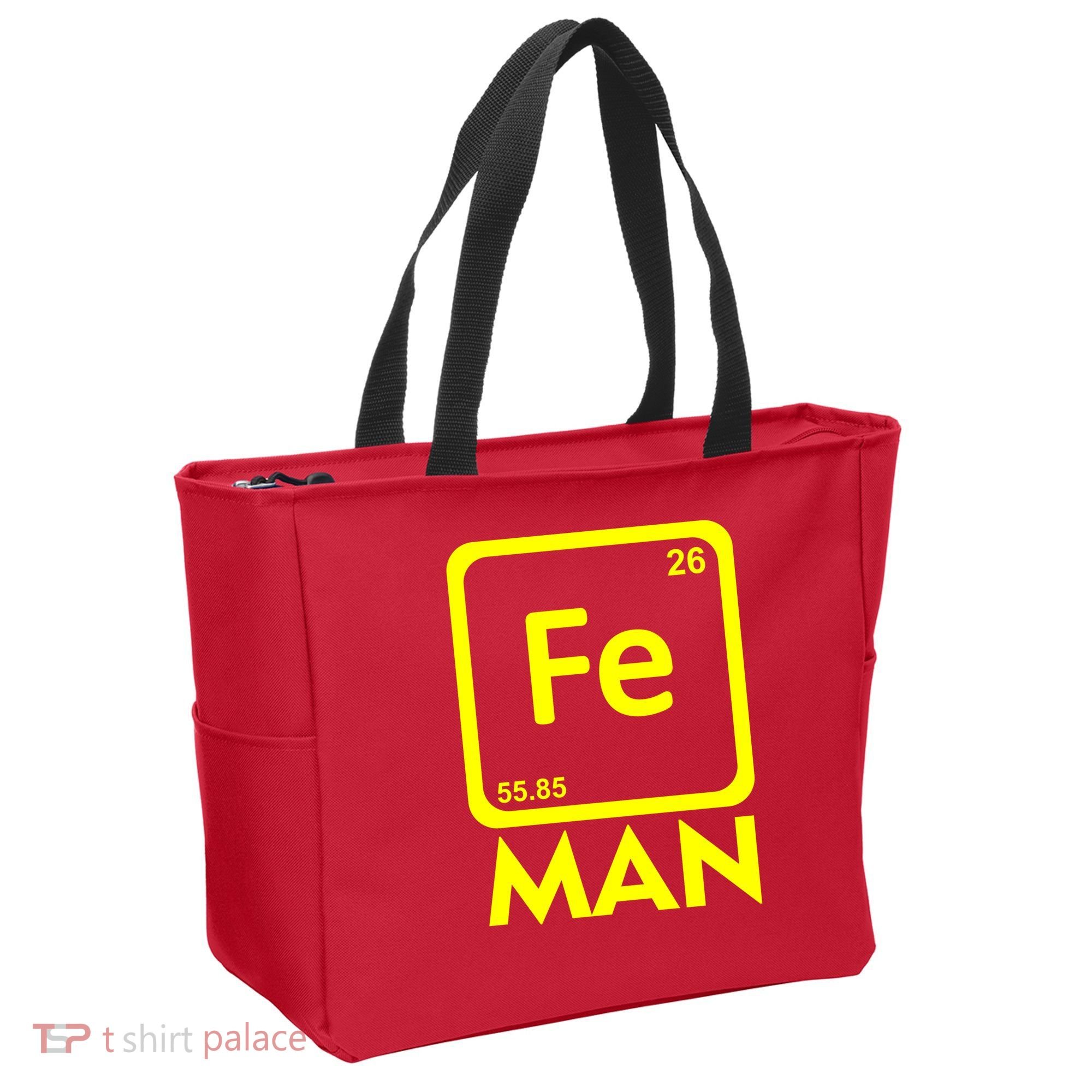 Iron Science Funny Chemistry Fe Periodic Table  Tote Bag