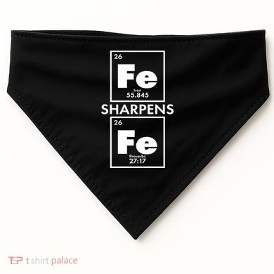 IRON Sharpens IRON Proverbs 27:17 USA-Made Doggie Bandana