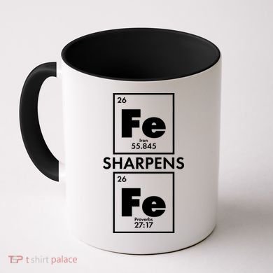 IRON Sharpens IRON Proverbs 27:17 Coffee Mug