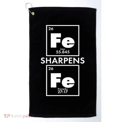 IRON Sharpens IRON Proverbs 27:17 Golf Towel