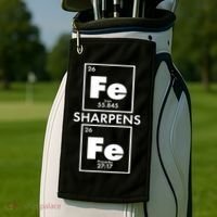 IRON Sharpens IRON Proverbs 27:17 Golf Towel thumb 2