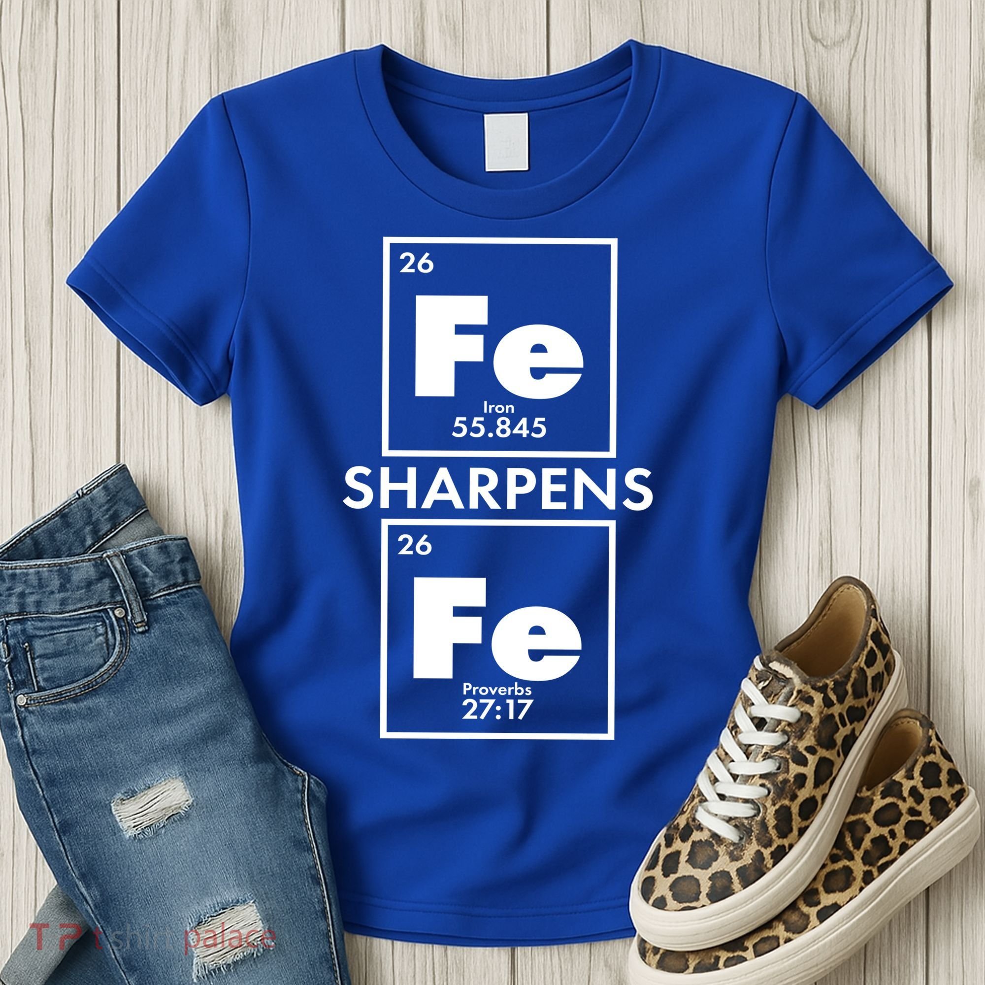 IRON Sharpens IRON Proverbs 27:17 Women's T-Shirt